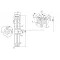 D605mm الجر Traction Sheave لمصاعد Thyssenkrupp Dongyang